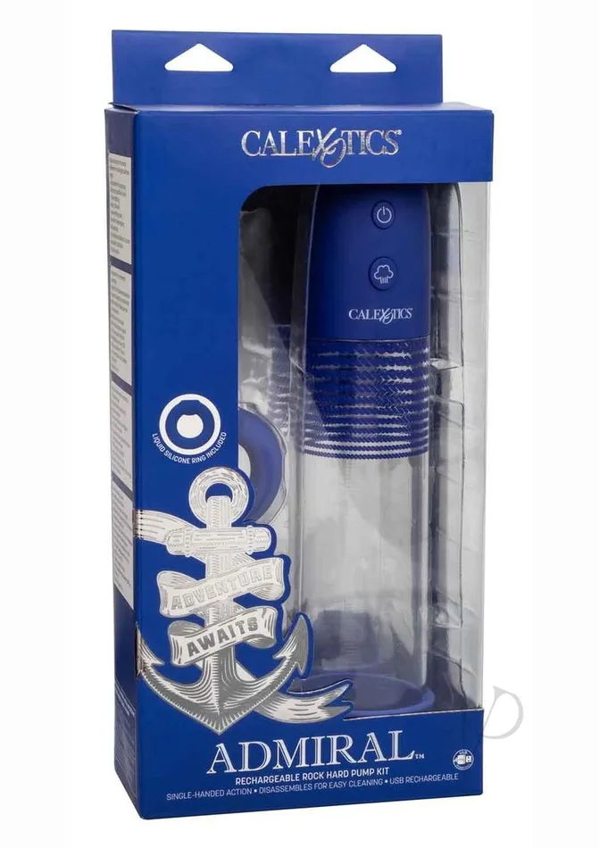Anal Admiral Admiral Rechargeable Rock Hard Pump Kit Blue