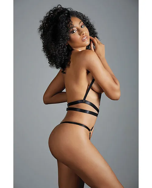 Anal Adore Adore Izabel Open Teddy wDual Waist Black OS