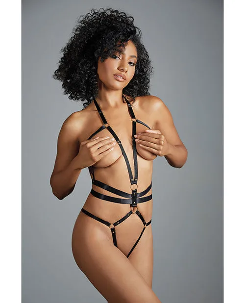 Anal Adore Adore Izabel Open Teddy wDual Waist Black OS Anal Adore Adore Izabel Open Teddy wDual Waist Black OS