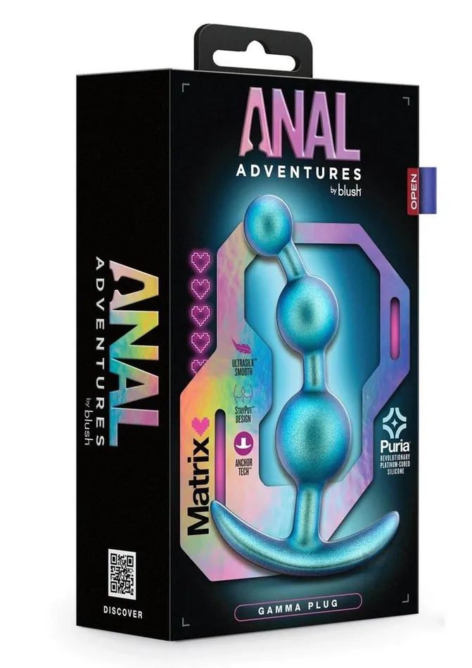 Anal Adventures Anal Anal Adventures Matrix Gamma Plug Silicone Anal Plug Neptune Teal Anal Adventures Anal Anal Adventures Matrix Gamma Plug Silicone Anal Plug Neptune Teal
