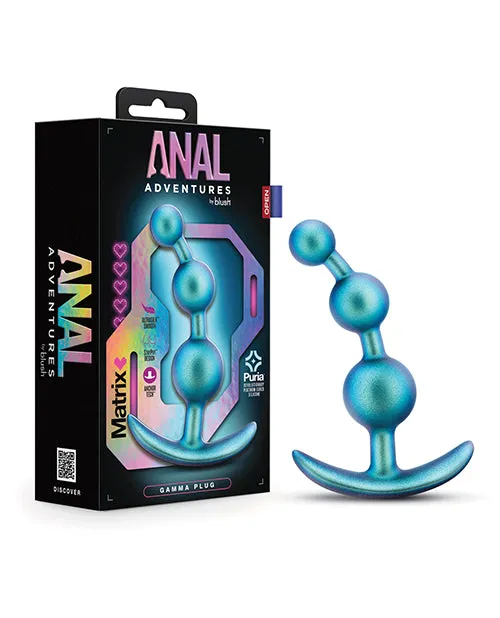 Anal Adventures Anal Anal Adventures Matrix Gamma Plug Silicone Anal Plug Neptune Teal Anal Adventures Anal Anal Adventures Matrix Gamma Plug Silicone Anal Plug Neptune Teal