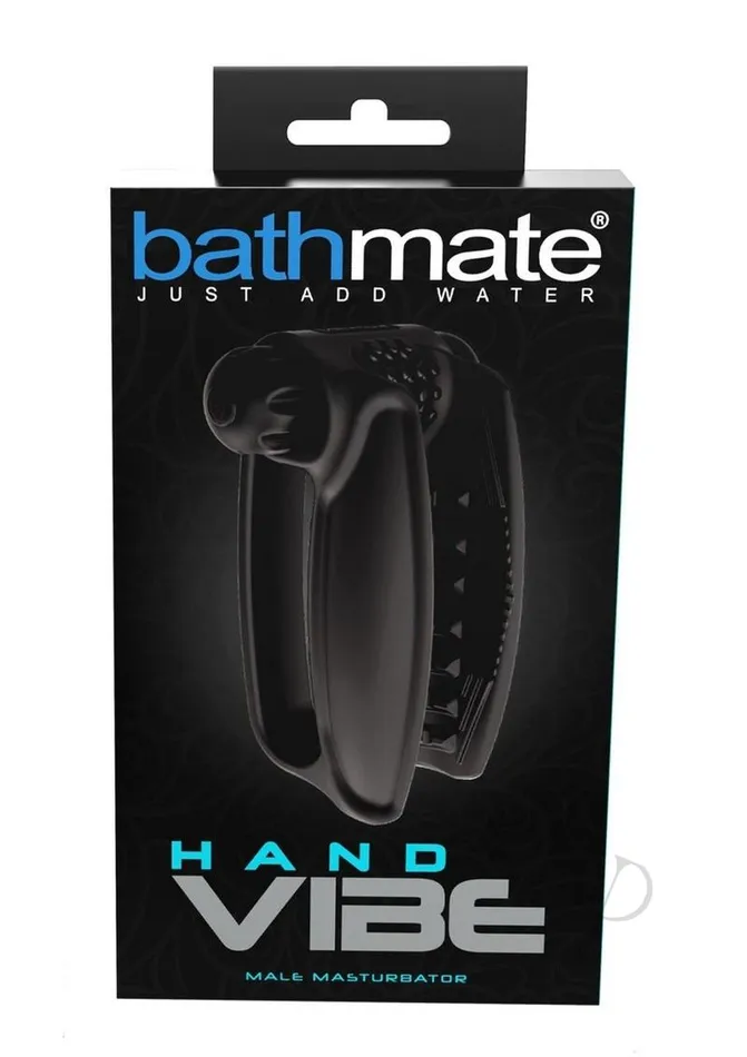 Anal Bathmate Bathmate Hand Vibe Silicone Rechargeable Stroker Black