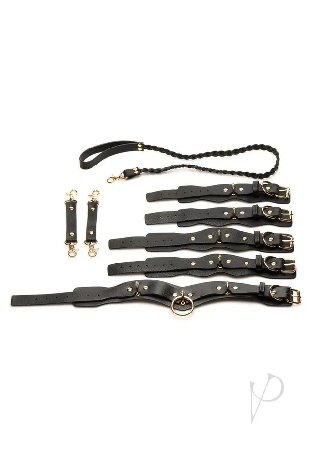 Anal Bedroom Bliss Bedroom Bliss Lovers Restraints Set Black