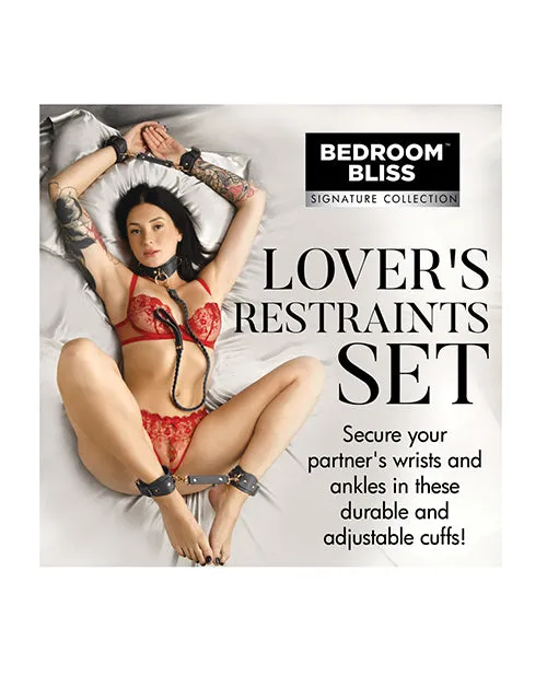 Anal Bedroom Bliss Bedroom Bliss Lovers Restraints Set Black