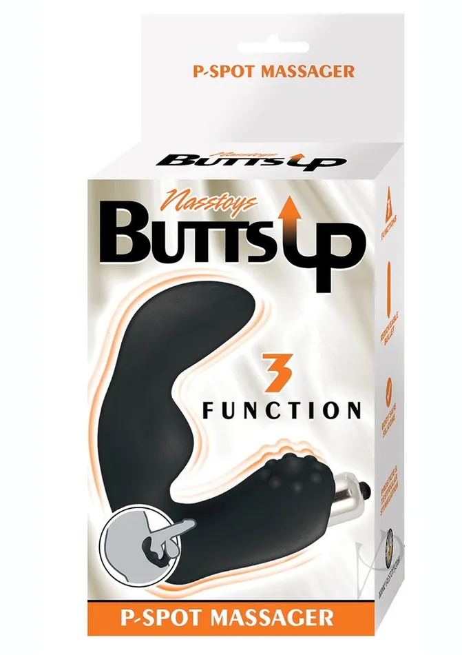 Anal Butts Up Butts Up Silicone PSpot Prostate Massager Black