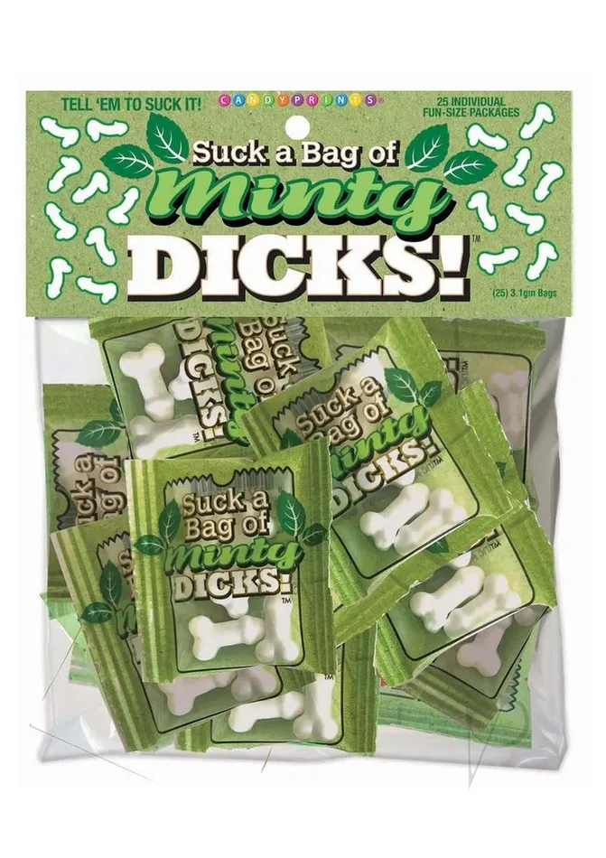 Anal Candyprints Candy Candyprints Suck A Bag Of Minty Dicks 25 packs per bag Anal Candyprints Candy Candyprints Suck A Bag Of Minty Dicks 25 packs per bag
