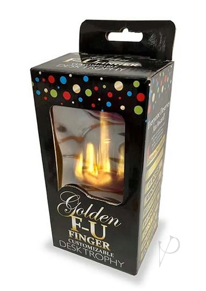 Anal Candyprints Party Golden FU Finger Trophy GoldBlack