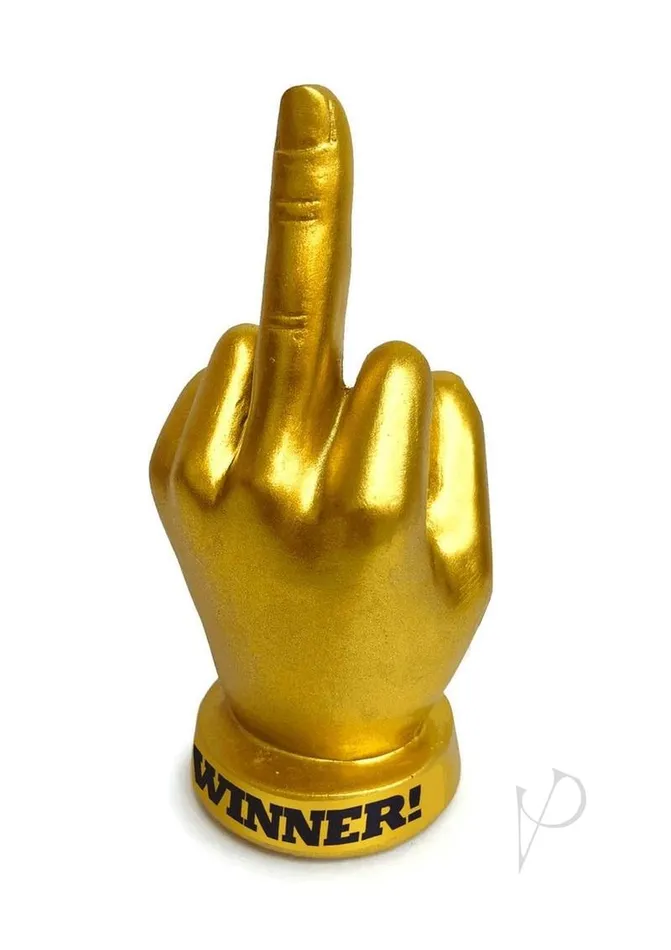 Anal Candyprints Party Golden FU Finger Trophy GoldBlack Anal Candyprints Party Golden FU Finger Trophy GoldBlack