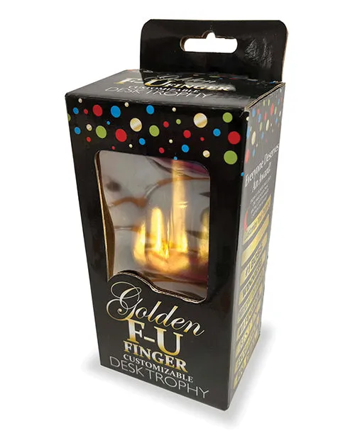 Anal Candyprints Party Golden FU Finger Trophy GoldBlack Anal Candyprints Party Golden FU Finger Trophy GoldBlack