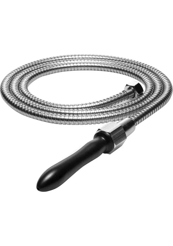 Anal CleanStream Aqua Shot Shower Cleansing System Silver Cleanstream