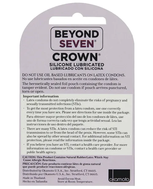 Anal Crown Lubricated Condoms Box of 3 Crown Anal Crown Lubricated Condoms Box of 3 Crown