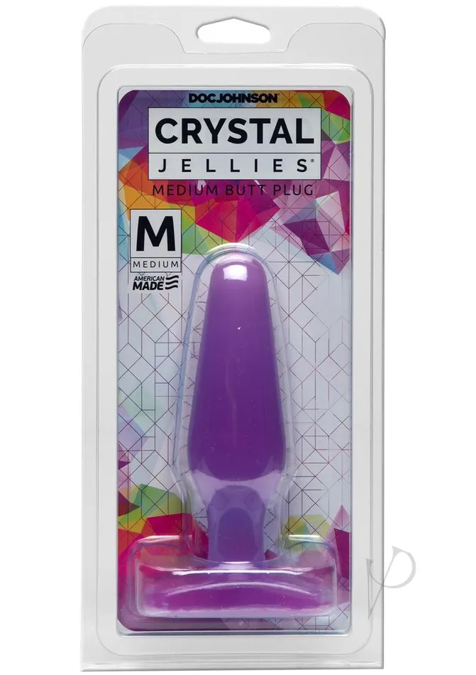 Anal Crystal Jellies Crystal Jellies Butt Plug Medium Purple