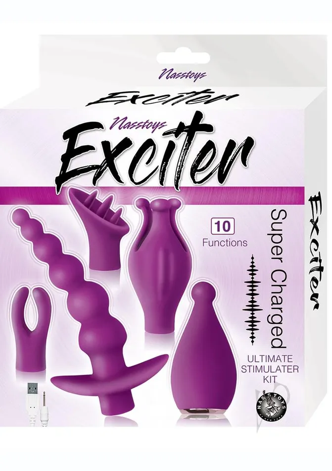 Anal Exciter Exciter Ultimate Stimulator Kit Set of 5 Purple