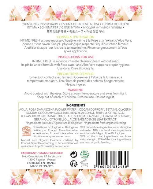 Anal Exsens EXSENS of Paris Organic Intimate Cleansing Foam 150 ml Anal Exsens EXSENS of Paris Organic Intimate Cleansing Foam 150 ml