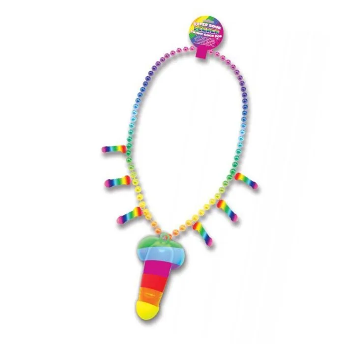 Anal Hott Rainbow Pecker Whistle Necklace