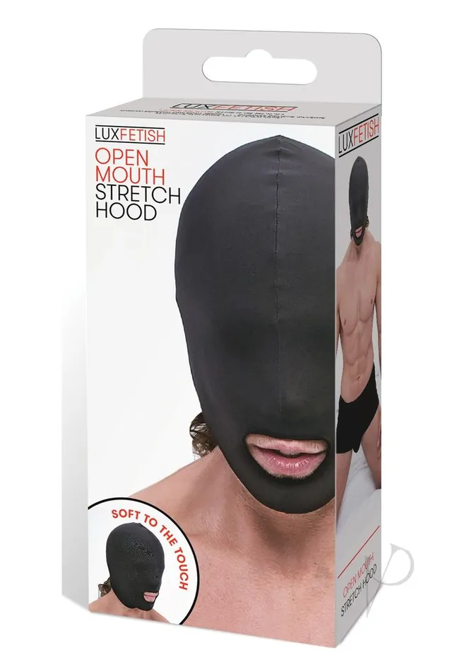 Anal Lux Fetish Lux Fetish Open Mouth Stretch Hood Black