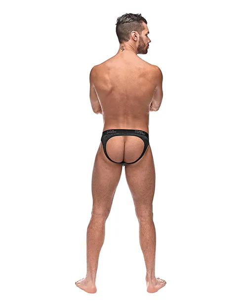 Anal Male Power Semi Sheer Embossed Swirl Moonshine Black SM Anal Male Power Semi Sheer Embossed Swirl Moonshine Black SM