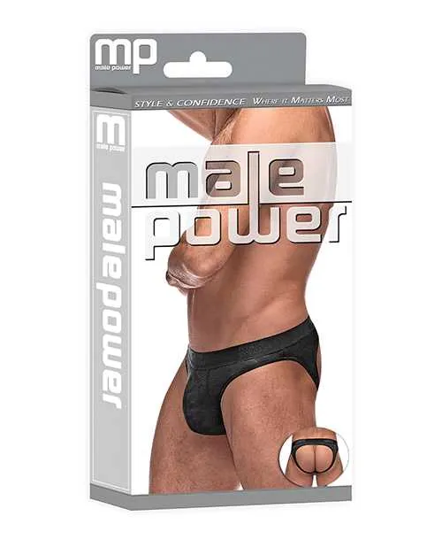 Anal Male Power Semi Sheer Embossed Swirl Moonshine Black SM Anal Male Power Semi Sheer Embossed Swirl Moonshine Black SM