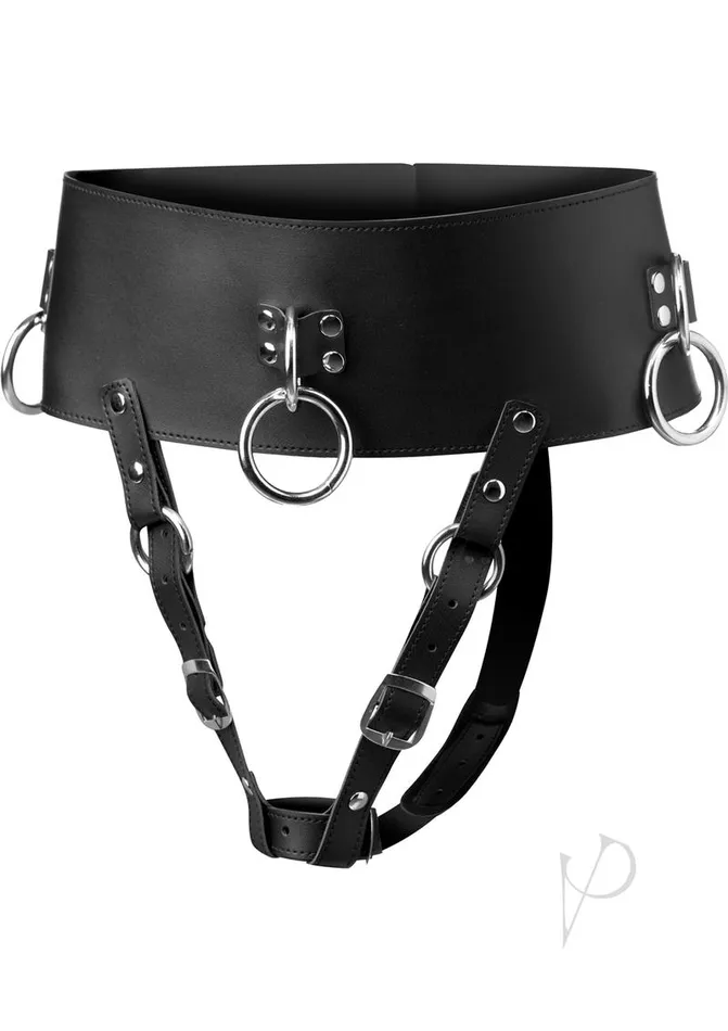 Anal Master Series Master Series Forced Orgasm Belt Black
