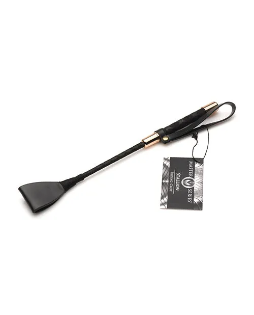 Anal Master Series Master Series Stallion Riding Crop 12in Black