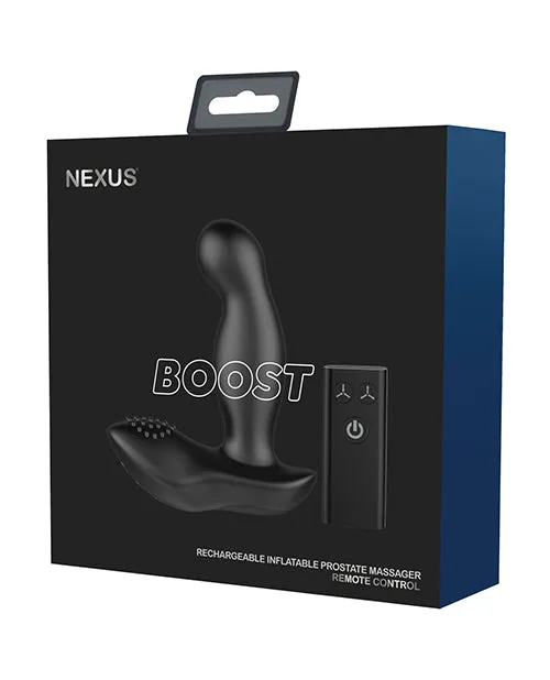 Anal Nexus Nexus Boost Rechargeable Silicone Prostate Massager with Remote Control Black