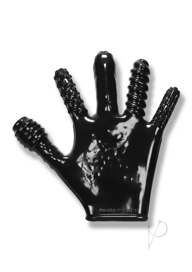Anal Oxballs Oxballs Finger Fuck Textured Glove Black