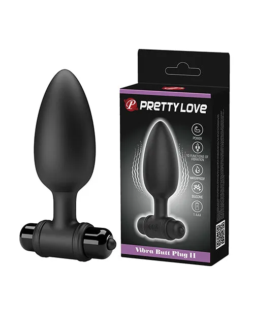 Anal Pretty Love Pretty Love Vibra Butt Plug II Black Anal Pretty Love Pretty Love Vibra Butt Plug II Black