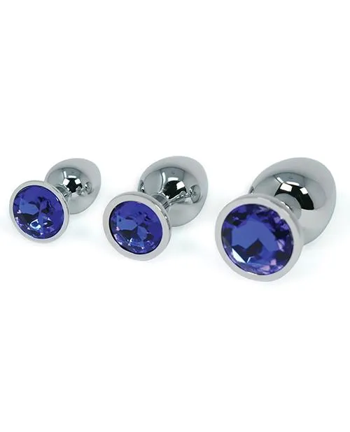 Anal Red Light Erotica Stainless Steel Jeweled Butt Plug