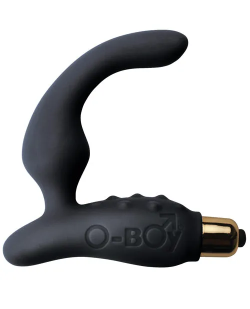 Anal Rocks Off O Boy Silicone Prostate and Perineum Stimulator Black