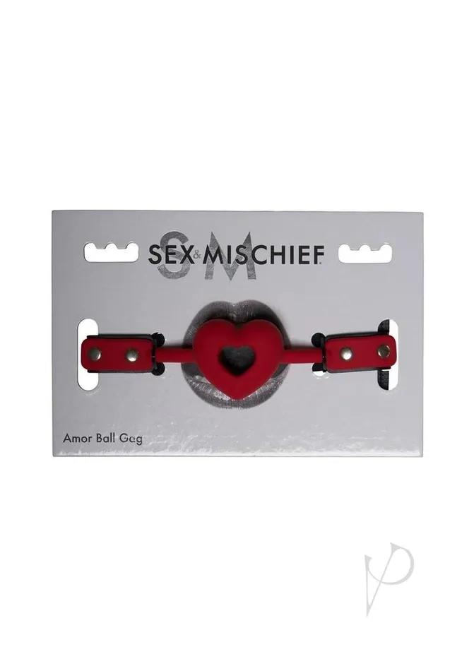 Anal Sex and Mischief Amor Ball Gag RedBlack Sex And Mischief