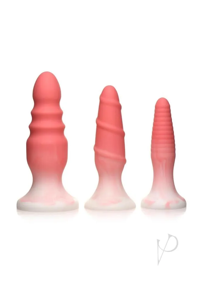 Anal Simply Sweet Silicone Butt Plug Set Pink Simply Sweet