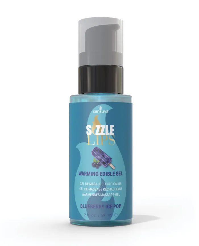 Anal Sizzle Lips Sizzle Lips Warming Edible Gel Blueberry Ice Pop 2oz Anal Sizzle Lips Sizzle Lips Warming Edible Gel Blueberry Ice Pop 2oz