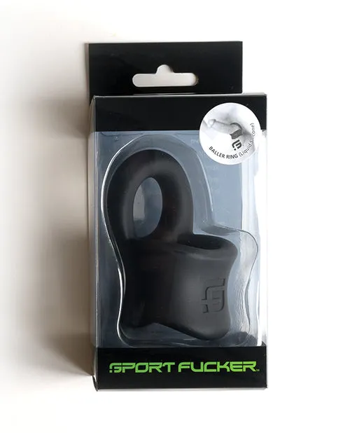 Anal Sport Fucker Silicone Baller Ring Black Sport Fucker