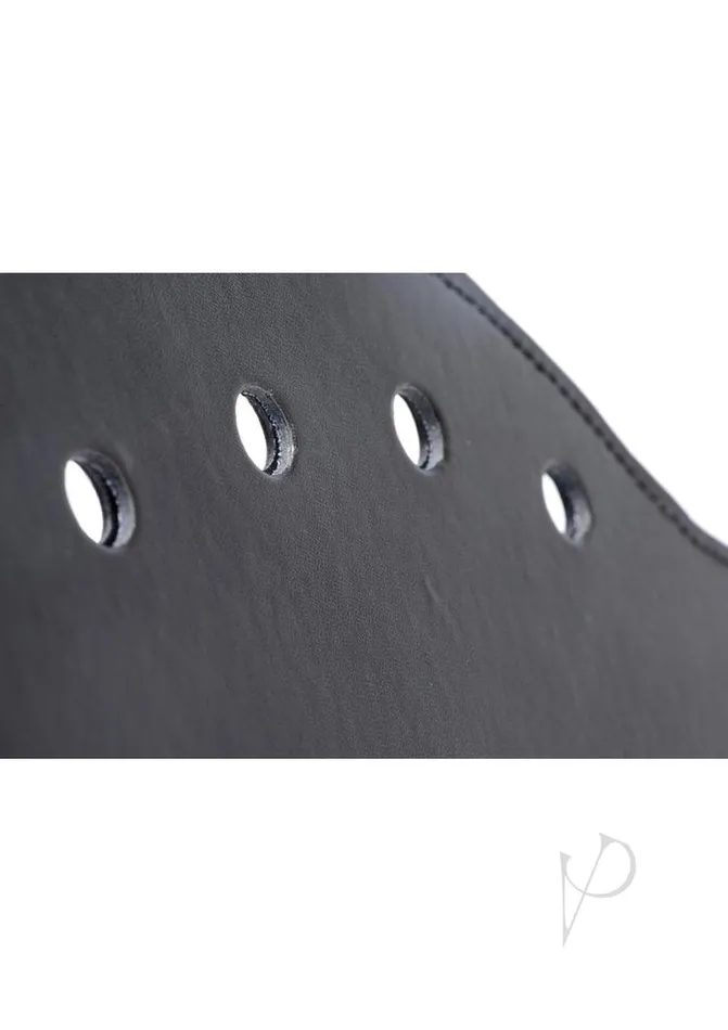 Anal Strict Strict Deluxe Rounded Paddle with Holes Black