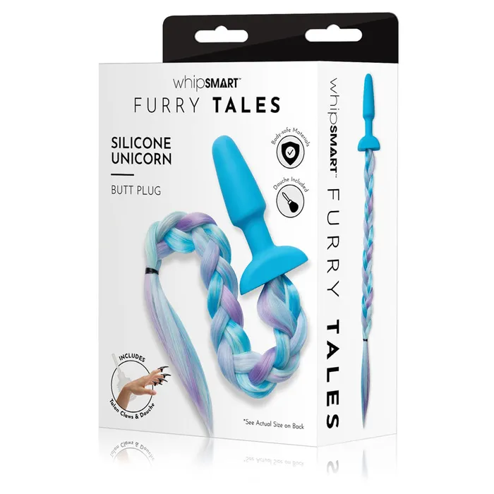 Anal WhipSmart Furry Tales Silicone Unicorn Butt Plug WhipSmart