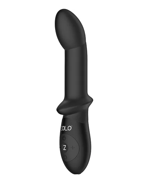 Anal Zolo ZOLO PSpot Beaded Silicone Rechargeable Anal Vibrator Black Anal Zolo ZOLO PSpot Beaded Silicone Rechargeable Anal Vibrator Black