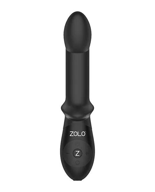 Anal Zolo ZOLO PSpot Beaded Silicone Rechargeable Anal Vibrator Black Anal Zolo ZOLO PSpot Beaded Silicone Rechargeable Anal Vibrator Black