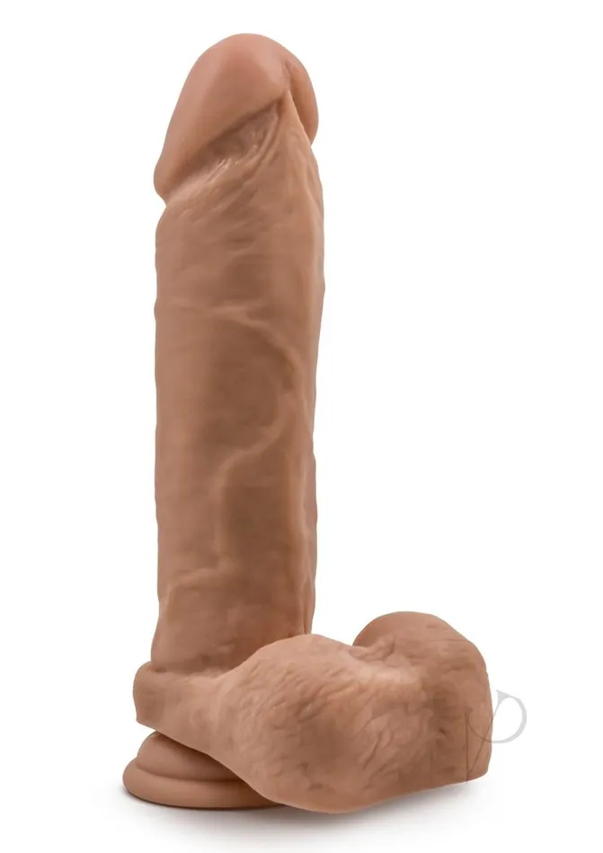Au Naturel Dildo with Suction Cup 9in Caramel Au Naturel Female Sex Toys