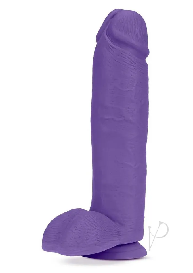 Au Naturel Dildos Au Naturel Bold Huge Dildo with Suction Cup and Balls 10in Purple Au Naturel Dildos Au Naturel Bold Huge Dildo with Suction Cup and Balls 10in Purple