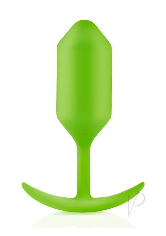 B Vibe Anal BVibe Snug Plug 3 Silicone Weighted Anal Plug Lime Green