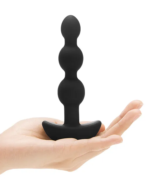 B Vibe Anal BVibe Triplet Anal Beads Rechargeable Silicone Beads with Remote Control Black B Vibe Anal BVibe Triplet Anal Beads Rechargeable Silicone Beads with Remote Control Black