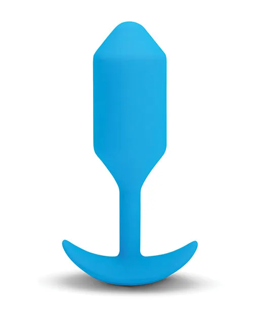 B Vibe Anal BVibe Vibrating Snug Plug Rechargeable Silicone Anal Plug Large Blue
