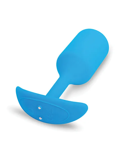 B Vibe Anal BVibe Vibrating Snug Plug Rechargeable Silicone Anal Plug Large Blue