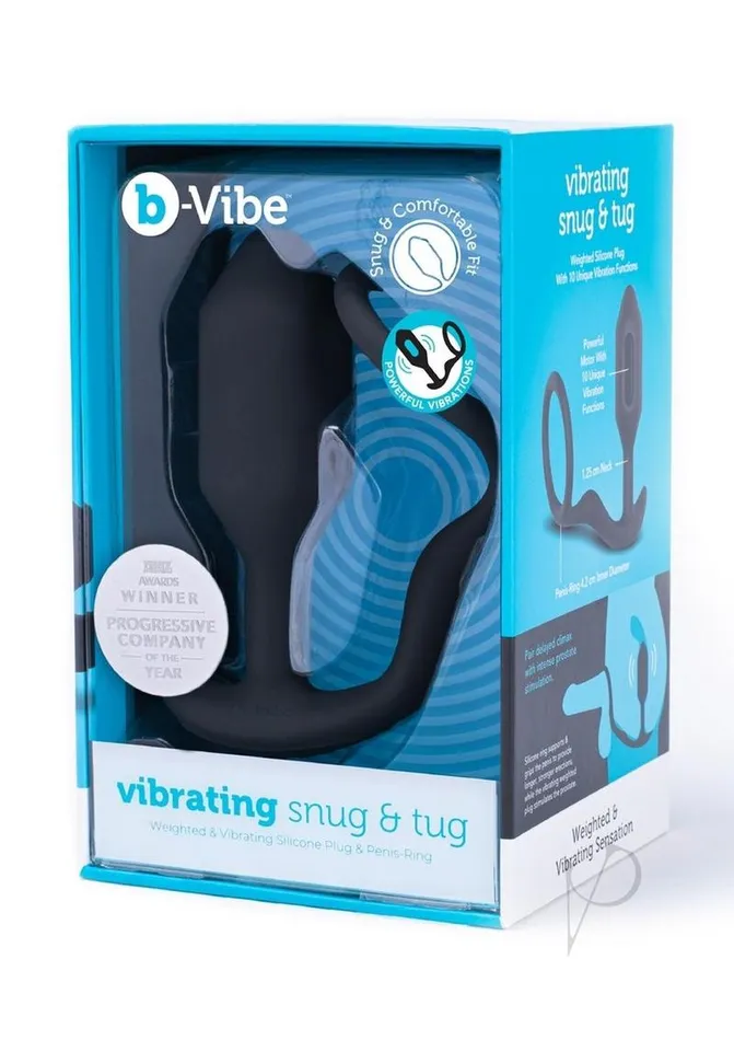 B Vibe Male Sex Toys BVibe Vibrating Snug and Tug Rechargeable Silicone Cock Ring andamp Anal Plug Medium Black B Vibe Male Sex Toys BVibe Vibrating Snug and Tug Rechargeable Silicone Cock Ring andamp Anal Plug Medium Black