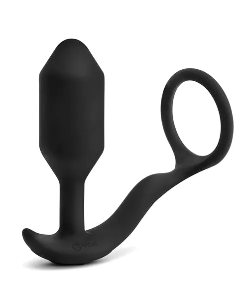 B Vibe Male Sex Toys BVibe Vibrating Snug and Tug Rechargeable Silicone Cock Ring andamp Anal Plug Medium Black B Vibe Male Sex Toys BVibe Vibrating Snug and Tug Rechargeable Silicone Cock Ring andamp Anal Plug Medium Black