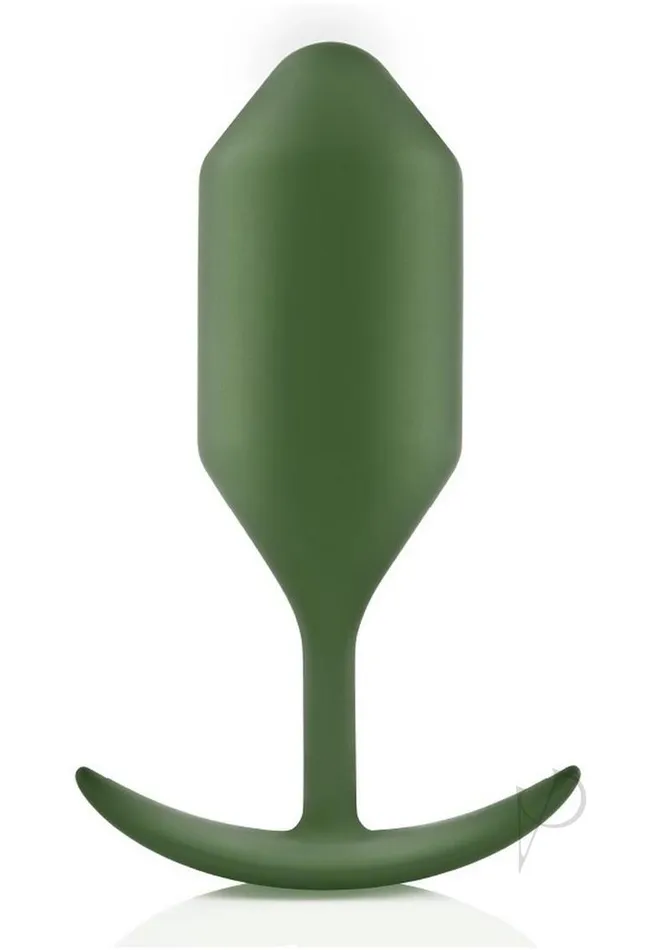 BVibe Snug Plug 4 Silicone Weighted Anal Plug Army Green B Vibe Anal
