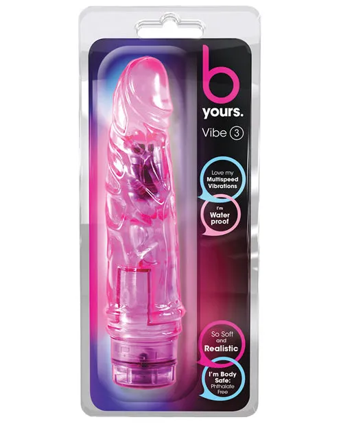 B Yours Vibe 3 Vibrating Dildo 725in Purple B Yours Vibrators B Yours Vibe 3 Vibrating Dildo 725in Purple B Yours Vibrators