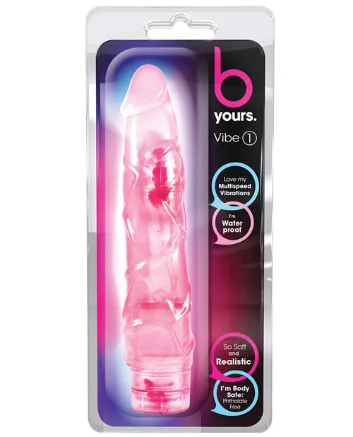B Yours Vibrators B Yours Vibe 1 Vibrating Dildo 9in Pink B Yours Vibrators B Yours Vibe 1 Vibrating Dildo 9in Pink