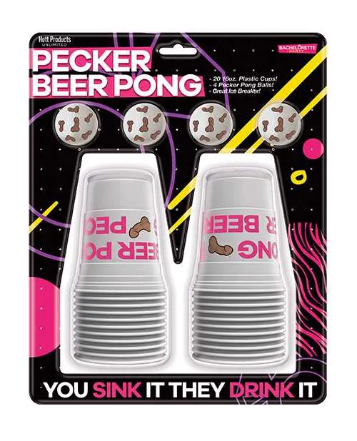 Bachelorette Dildos Pecker Beer Pong Balls 4 per Pack