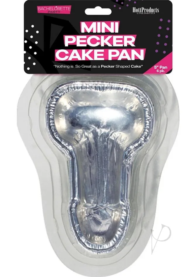 Bachelorette Peter Party Cake Pan 5in 6 per pack Bachelorette Enhancers